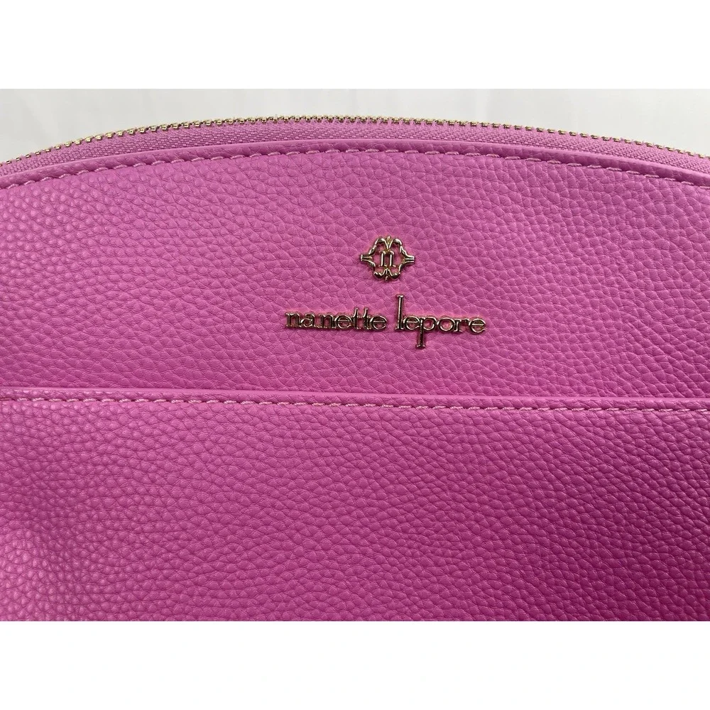 Nanette Lepore Pink Lipstick Crossbody Purse EUC